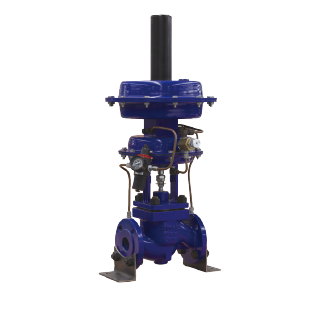 Distribution valve with the command device