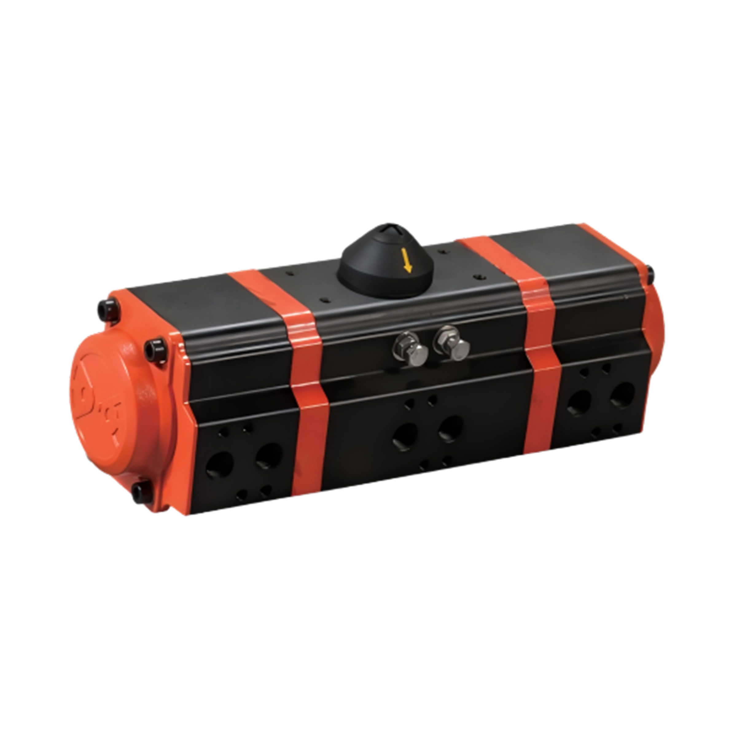 Three-stage pneumatic actuator